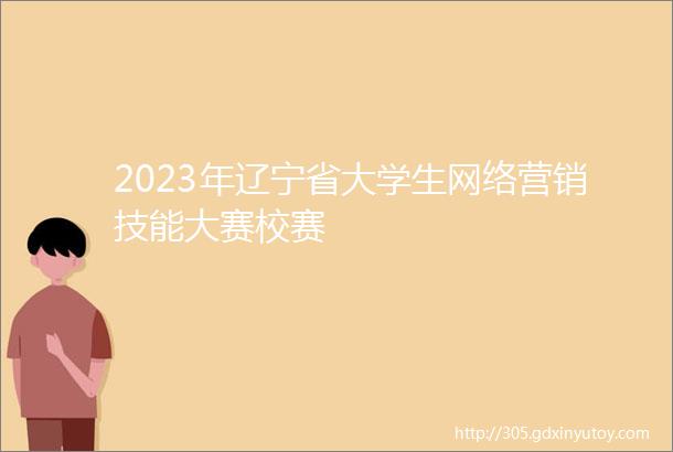 2023年辽宁省大学生网络营销技能大赛校赛