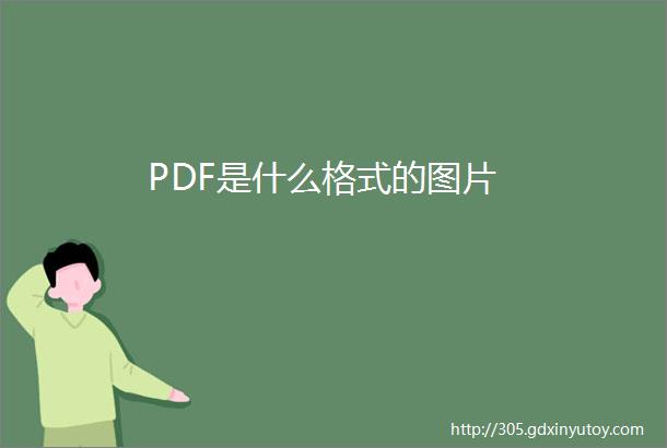 PDF是什么格式的图片